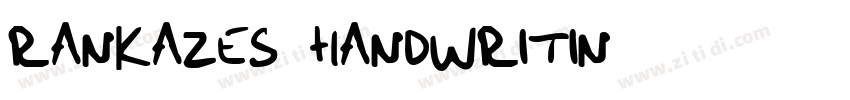 Rankazes Handwritin字体转换